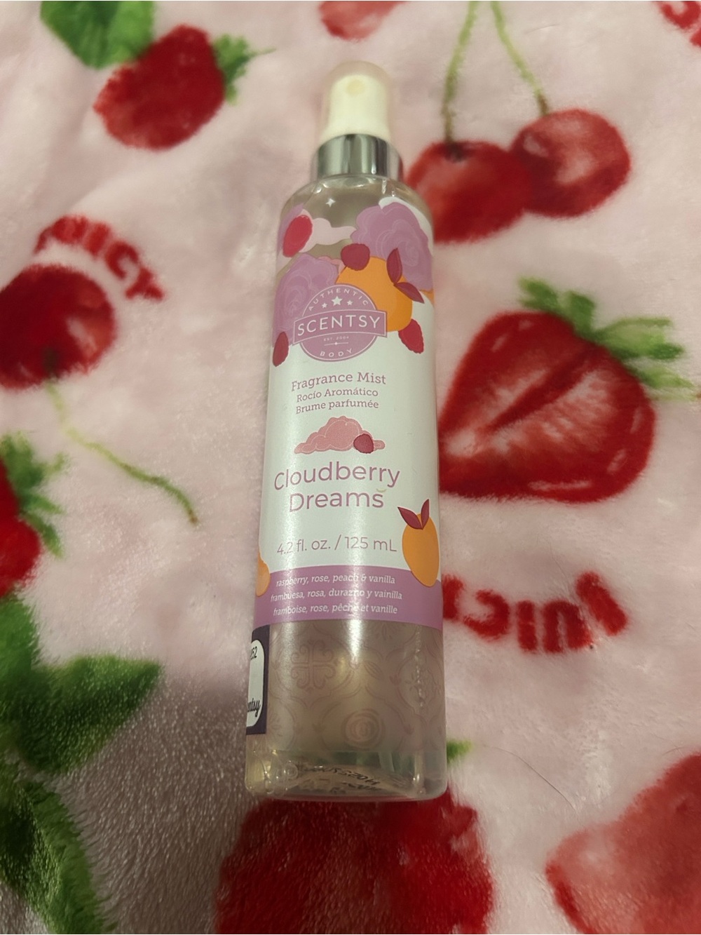 Scentsy Cloudberry Dreams Fragrance Mist - Pink